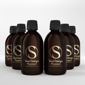 SanOmega premium - Natural Liquid Fish Oil x 6 bottles
